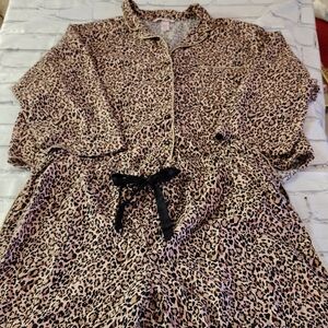 Victoria's Secret Leopard Print Pajama Set